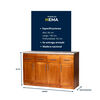 Base de Cocina Muebles Hema Berl&iacute;n 4 Puertas 4 Cajones Nogal