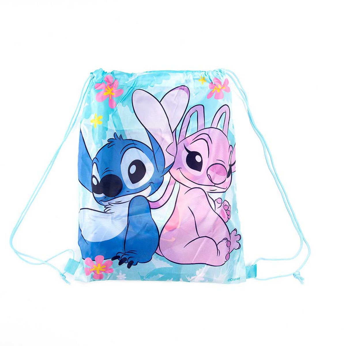 Toalla de Playa Infantil con Bolso Disney Palm Stitch 70 x 140 cm