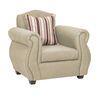 Juego de Living Innovamuebles Azucena Sofá 3 Cuerpos + Dos Sillones 1 Cuerpo Beige 