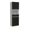 Mueble Microondas TuHome Bau Blanco/Wengue