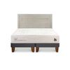 Cama Europea CIC Base Dividida 2 Plazas Cocopedic + Respaldo Milan Alpino