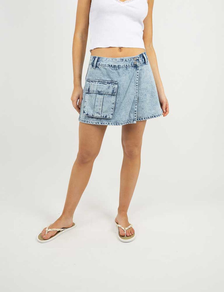 Falda Short Denim Mujer Icono