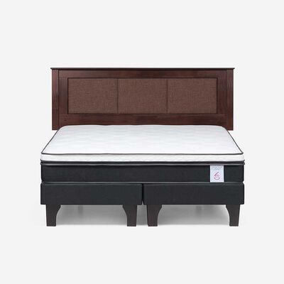 Imagen 1 del producto Cama Europea Rosen Base Dividida King New Style 6 + Respaldo Rachel