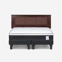 Cama Europea Rosen Base Dividida King New Style 6 + Respaldo Rachel