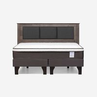 Combo Cama Europea Rosen King New Style 4 Plus BD + Respaldo Rachel