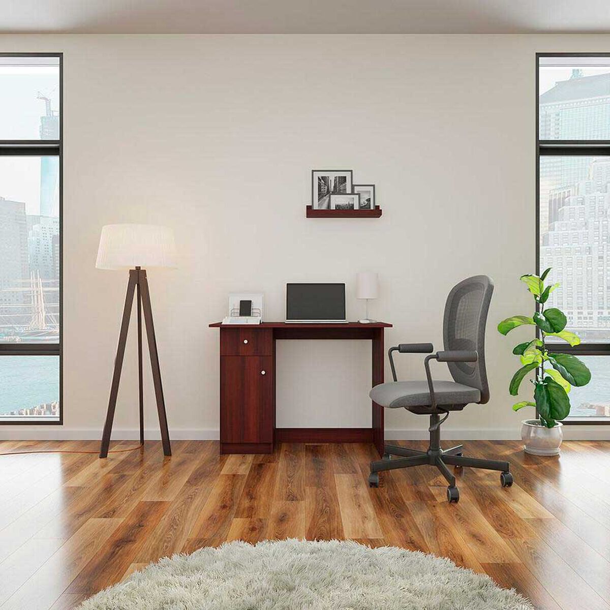 Escritorio CIC 1 Caj&oacute;n 1 Puerta Chocolate