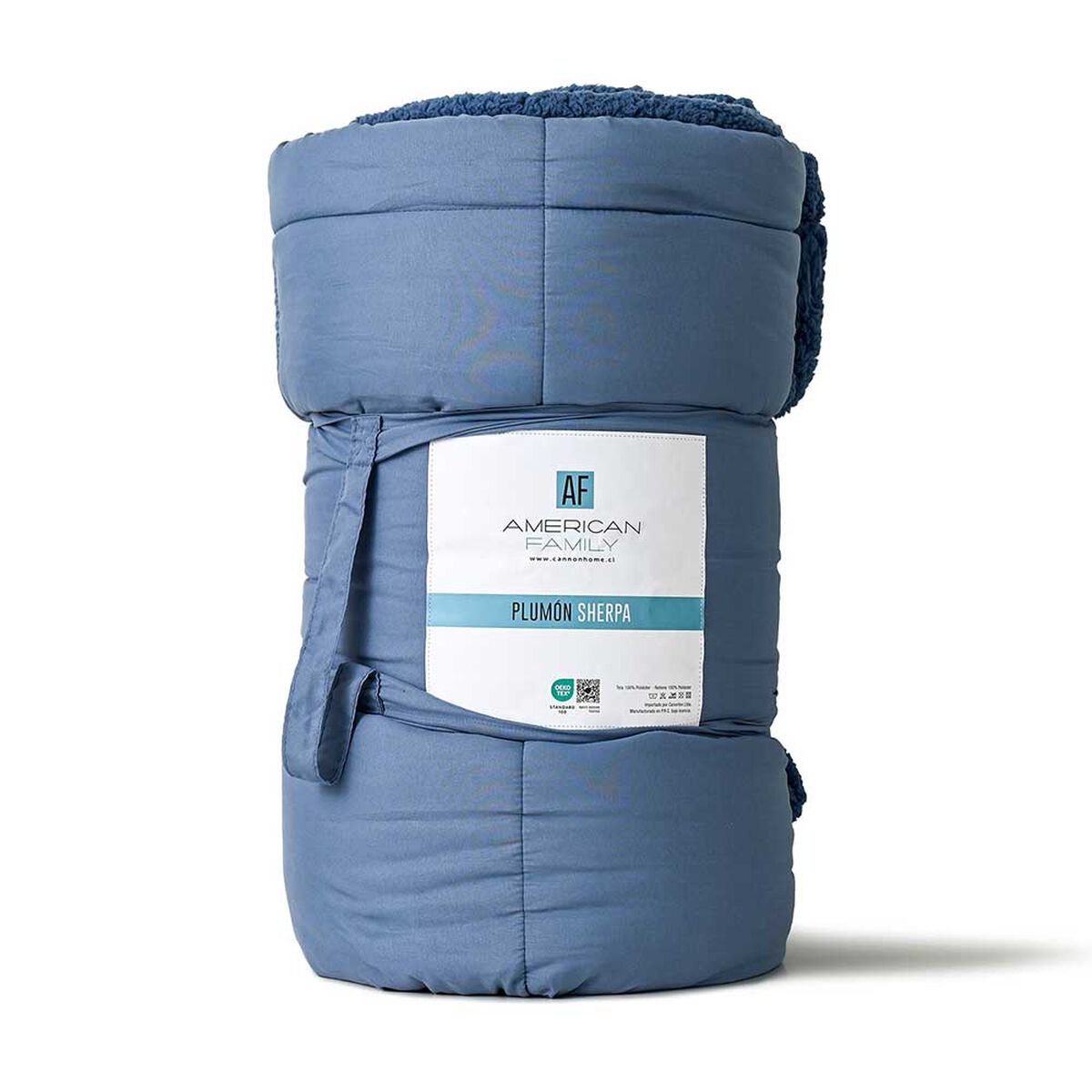 Plum&oacute;n Sherpa American Family 2 Plazas Rollo Azul
