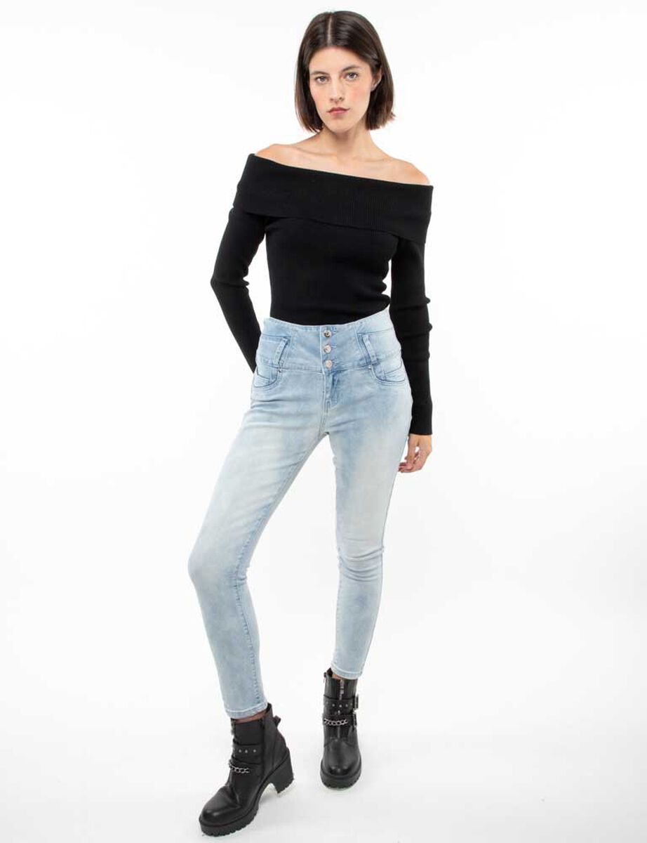 Jeans Skinny Push Up  Mujer Fiorucci