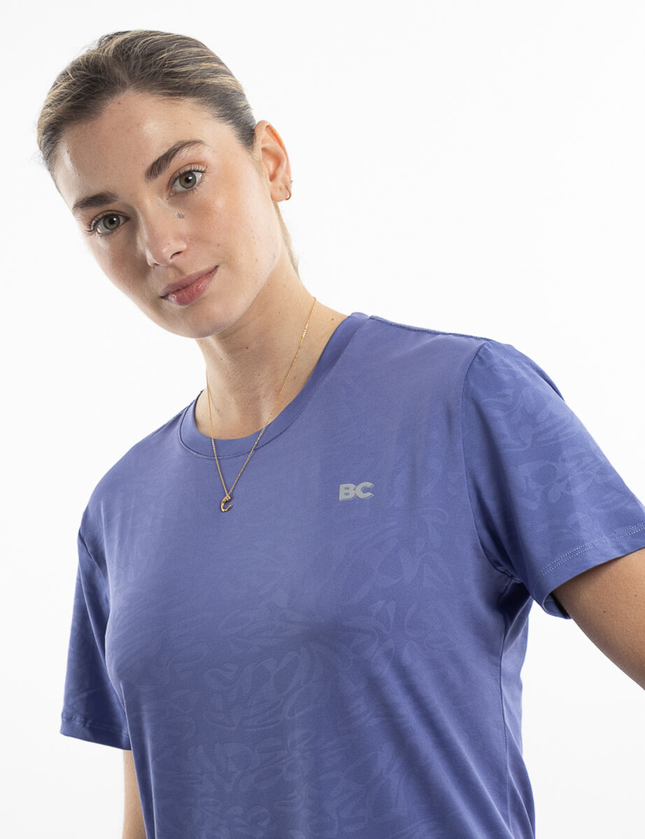 Polera Deportiva Manga Corta Mujer Black County