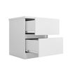 Velador Onessta Bari 2 Cajones Blanco