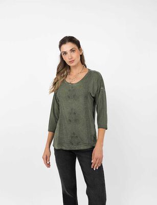 Imagen 1 del producto Polera Manga 3/4 Mujer Alma Lila, Oliva