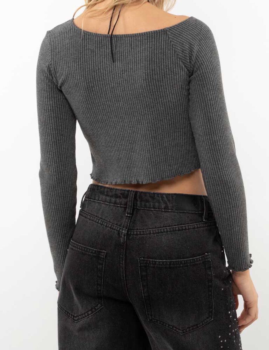 Sweater Crop Mujer Icono
