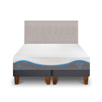 Cama Europea CIC Base Dividida King Alaska + Respaldo