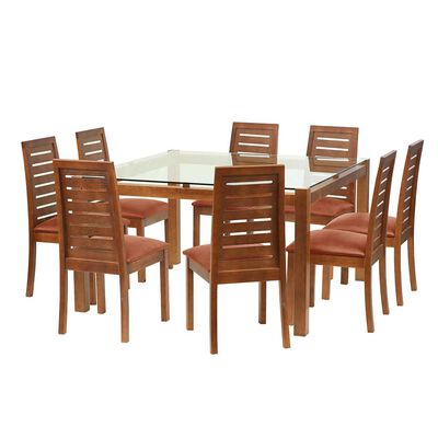 Juego de Comedor Latam Home Barcelona 8 Sillas Tabaco