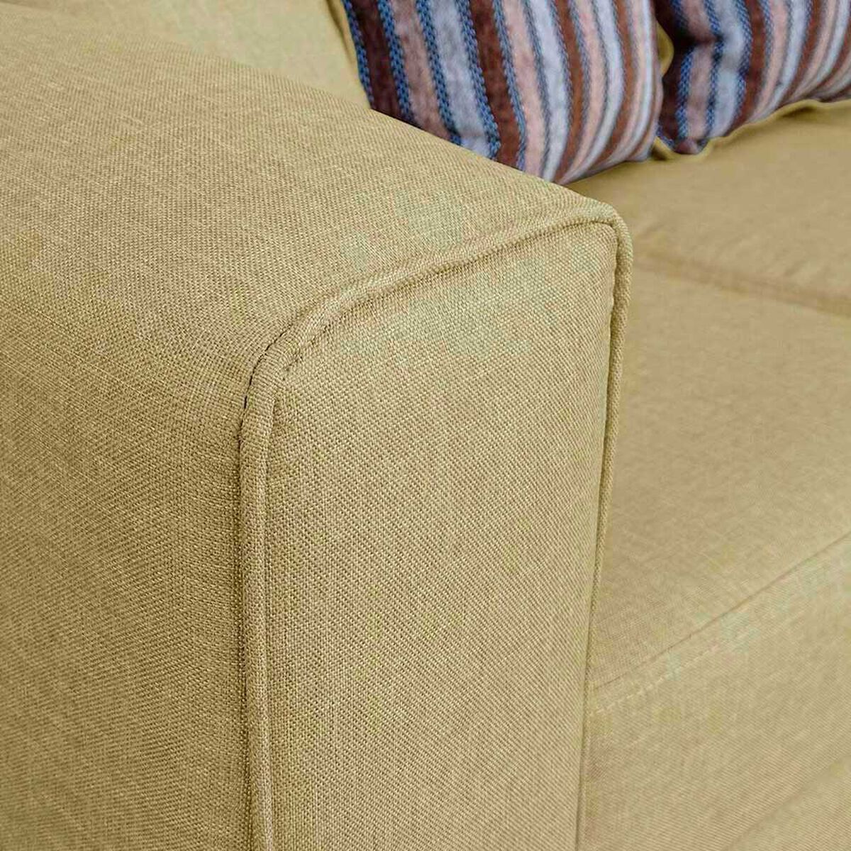 Juego de Living Elegant Detail Santa Fe Sof&aacute; 3 Cuerpos + Sof&aacute; 2 Cuerpos Beige