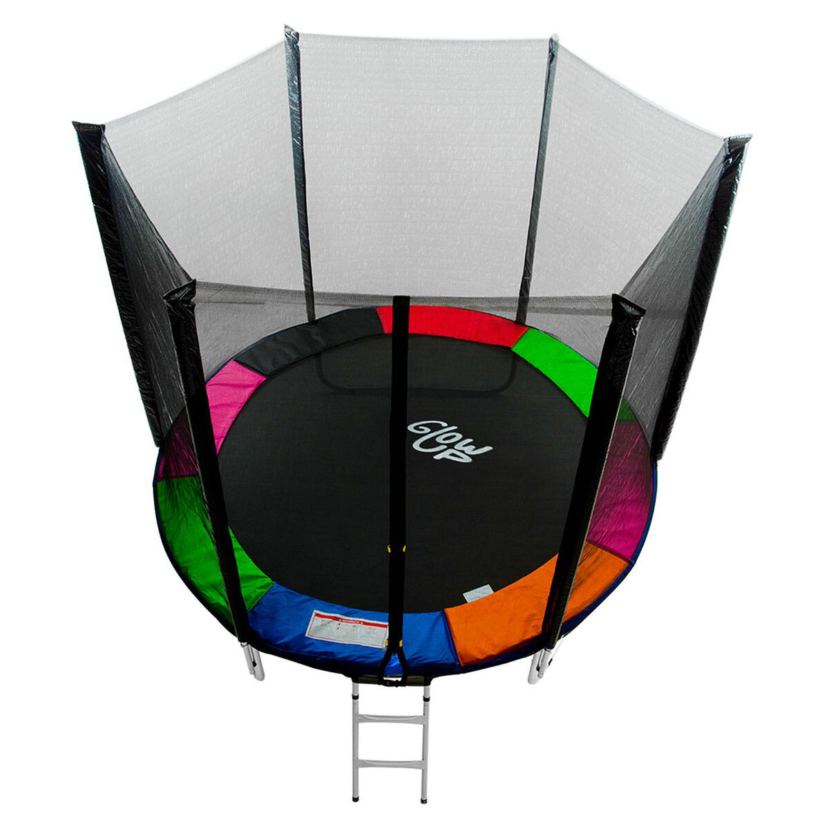 Cama Elástica Glow Up de 10ft 3.05 mts con Malla de Seguridad y Escalera