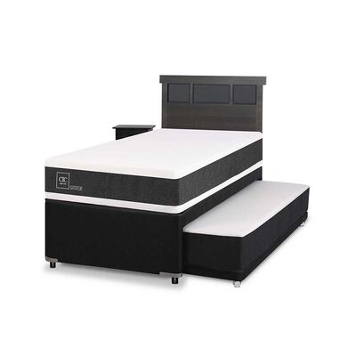 Imagen 2 del producto Cama Nido CIC 1,5 Plazas Ortopedic + Respaldo + Velador Dublin