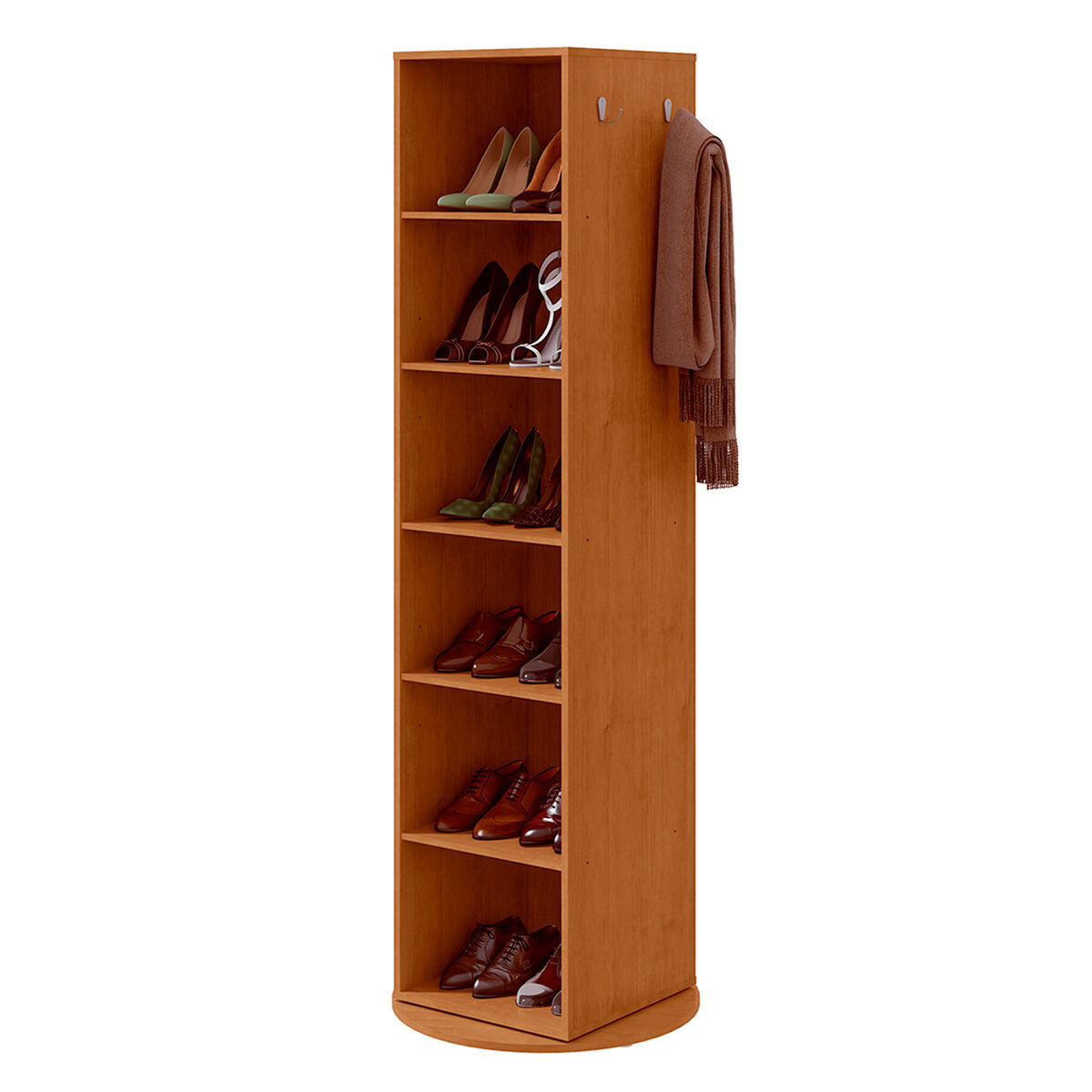 Zapatera Multifuncional Di Poretti Design Sthela con Espejo Caf&eacute;