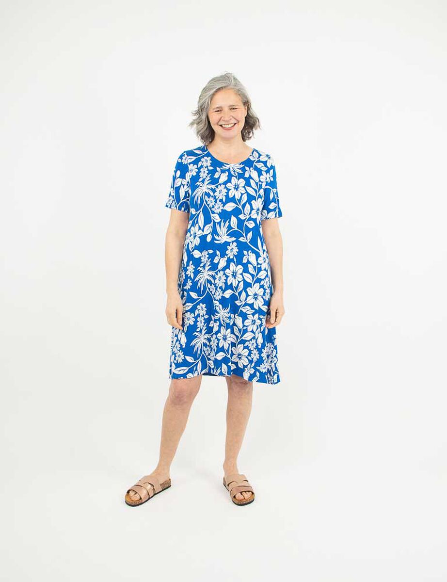 Vestido Midi Manga Corta Mujer Portman Club