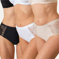 Pack 3 Calzones Alto sin Demarcación Flores SURTIDO