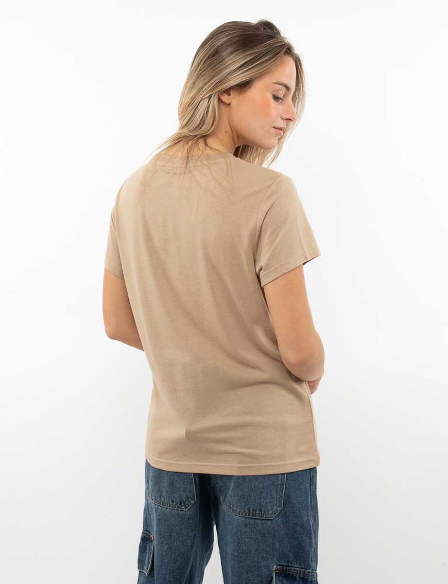 Polera Con Estampado Manga Corta Mujer Icono
