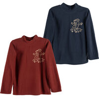 Pack 2 Beatle Polar Niño Chess Azul, Beige, Oliva