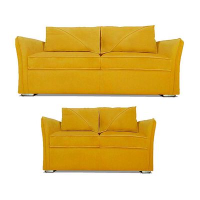 Imagen 1 del producto Juego de Living Elegant Detail Atlanta Sofá 3 Cuerpos + Sofá 2 Cuerpos Oro