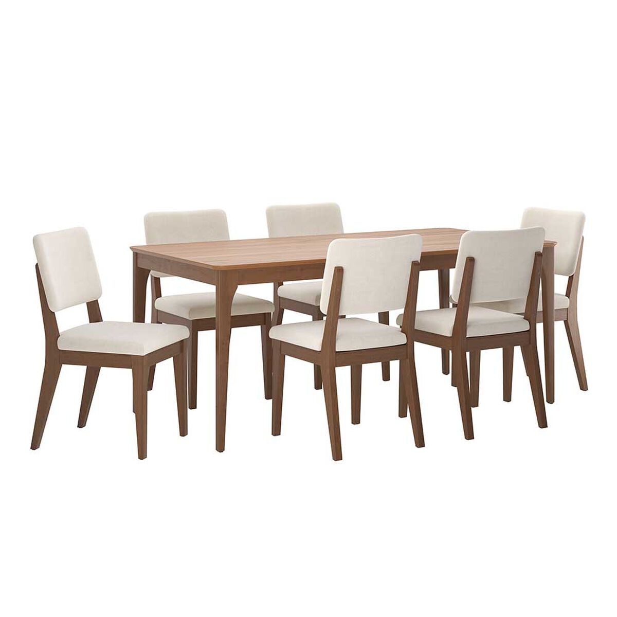 Juego de Comedor Decocasa Ella  6 Sillas Canela