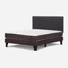 Cama Europea Rosen 2 Plazas Ergo T + Respaldo Grafito