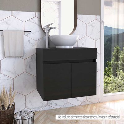 Mueble Lavamanos TuHome Manchester 2 Puertas Wengue