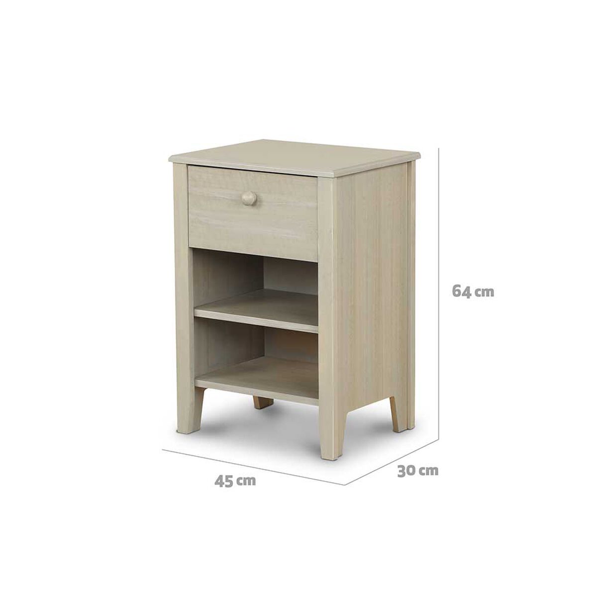 Velador CIC Torino 1 Cajón Alpino