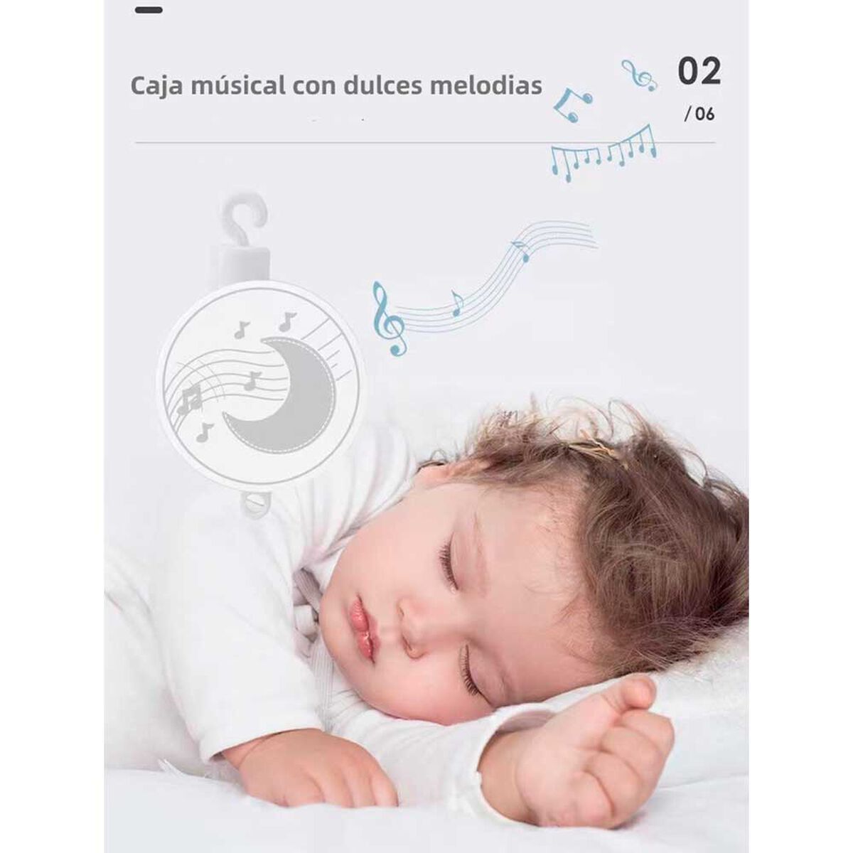 Móvil Musical 360° con Caja Lubabycas Mapache