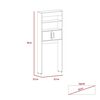 Mueble Optimizador TuHome Bath Bi Color Blanco Duna 2 Puertas