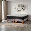 Cama Europea Latam Home 2 Plazas New Top BD Gris