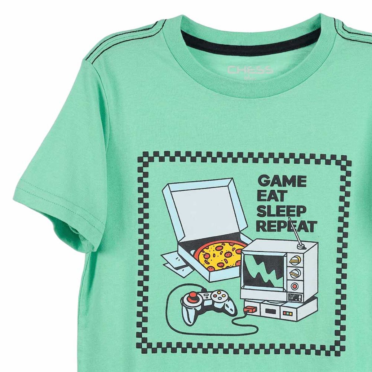 Polera Manga Corta Ni&ntilde;o Chess