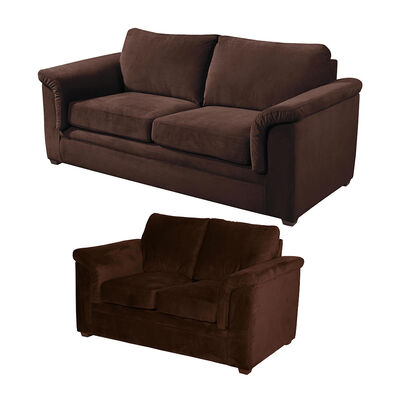 Imagen 2 del producto Juego de Living Latam Home Ancona 3 Cuerpos + Sofá 2 Cuerpos Chocolate