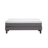 Cama Europea Rosen Base Dividida 2 Plazas New Style 6 + Respaldo Ferrara