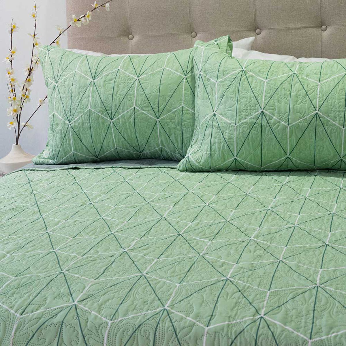 Quilt Doral 2 Plazas Hotpress Origins D12 Estampado