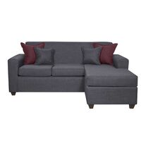 Sofá Seccional Black Factory Don Juan 4 Cuerpos Marengo