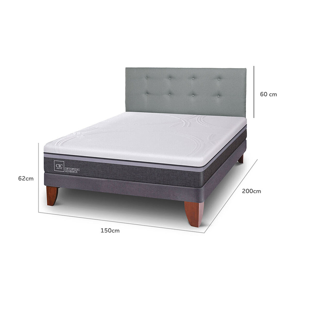 Cama Europea CIC 2 Plazas Ortopedic Advance