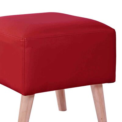 Imagen 2 del producto Pouf Latam Home Burdeos PU Rojo