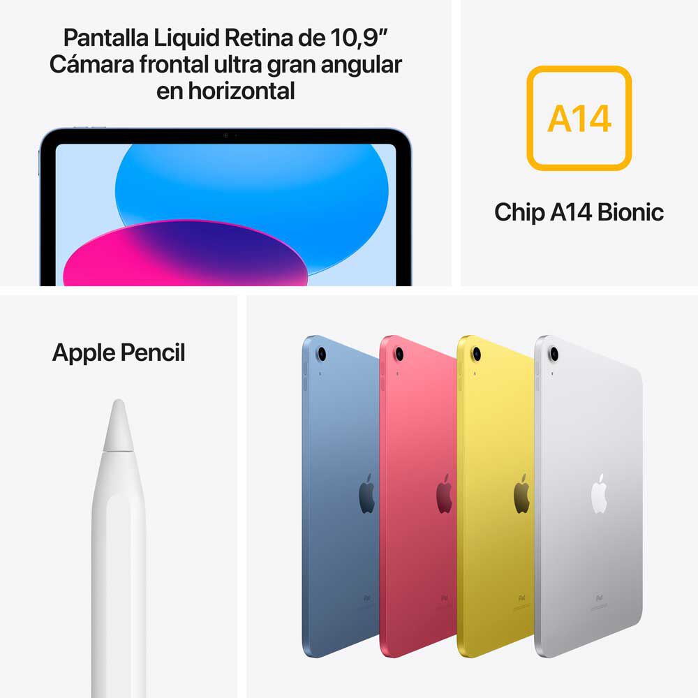 Tablet Apple iPad Chip A14 Bionic 64GB 10,9