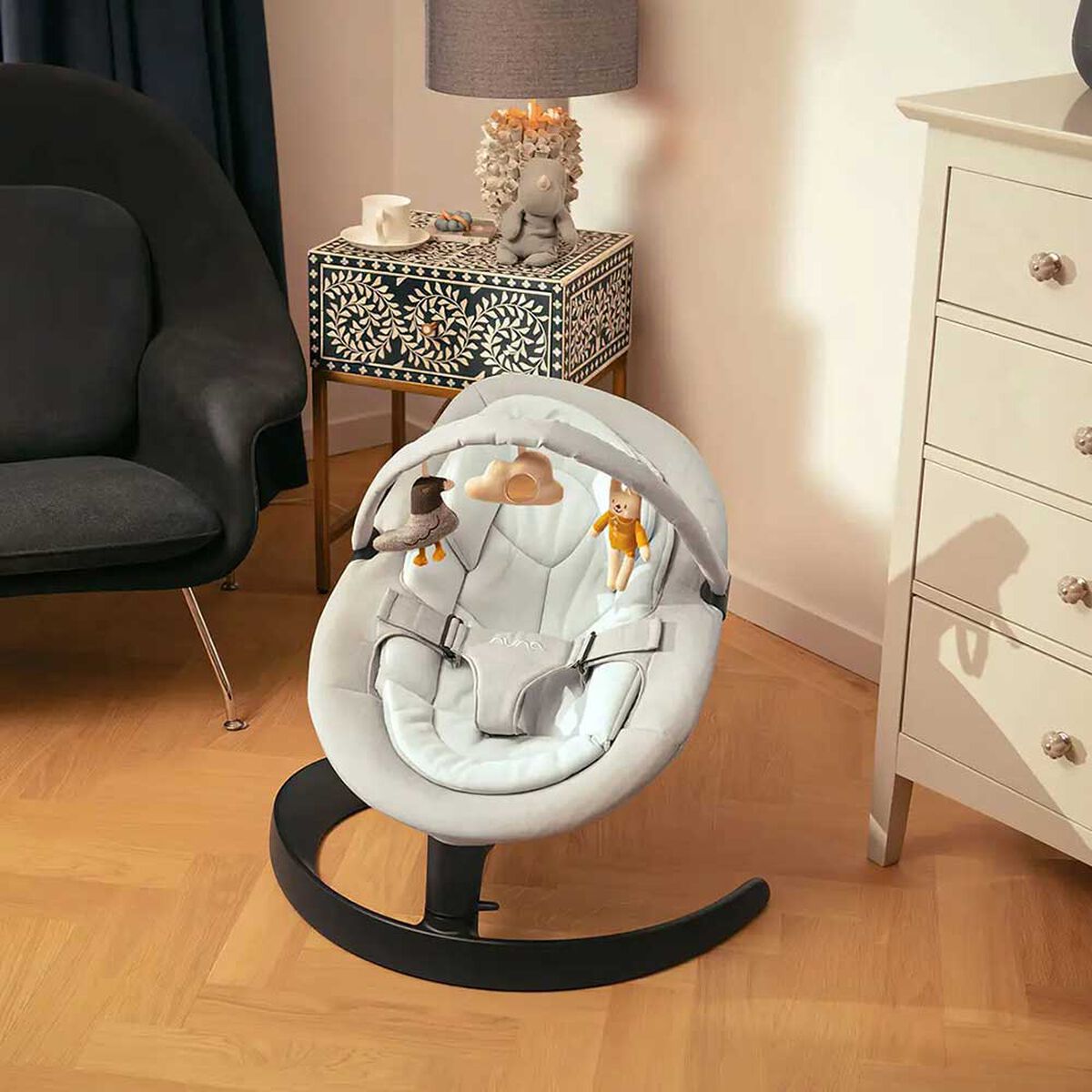 Silla Nido Bouncer Leaf Driftwood Nuna