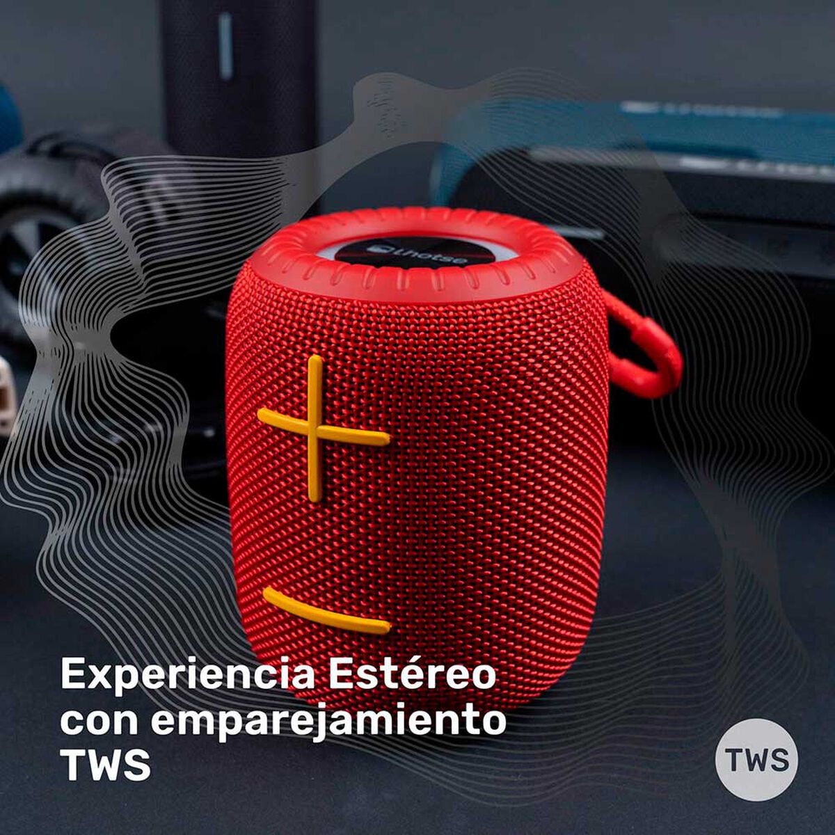 Parlante Bluetooth Lhotse Trip Go Rojo