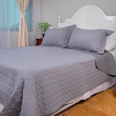 Imagen 2 del producto Quilt Doral 2 Plazas Gris Velvety