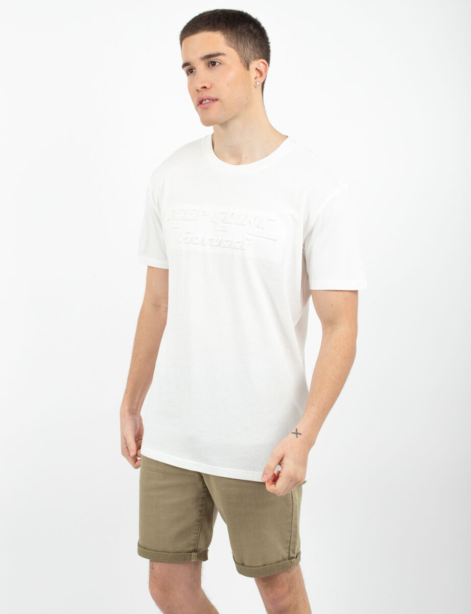 Polera Manga Corta Estampada Hombre Fiorucci
