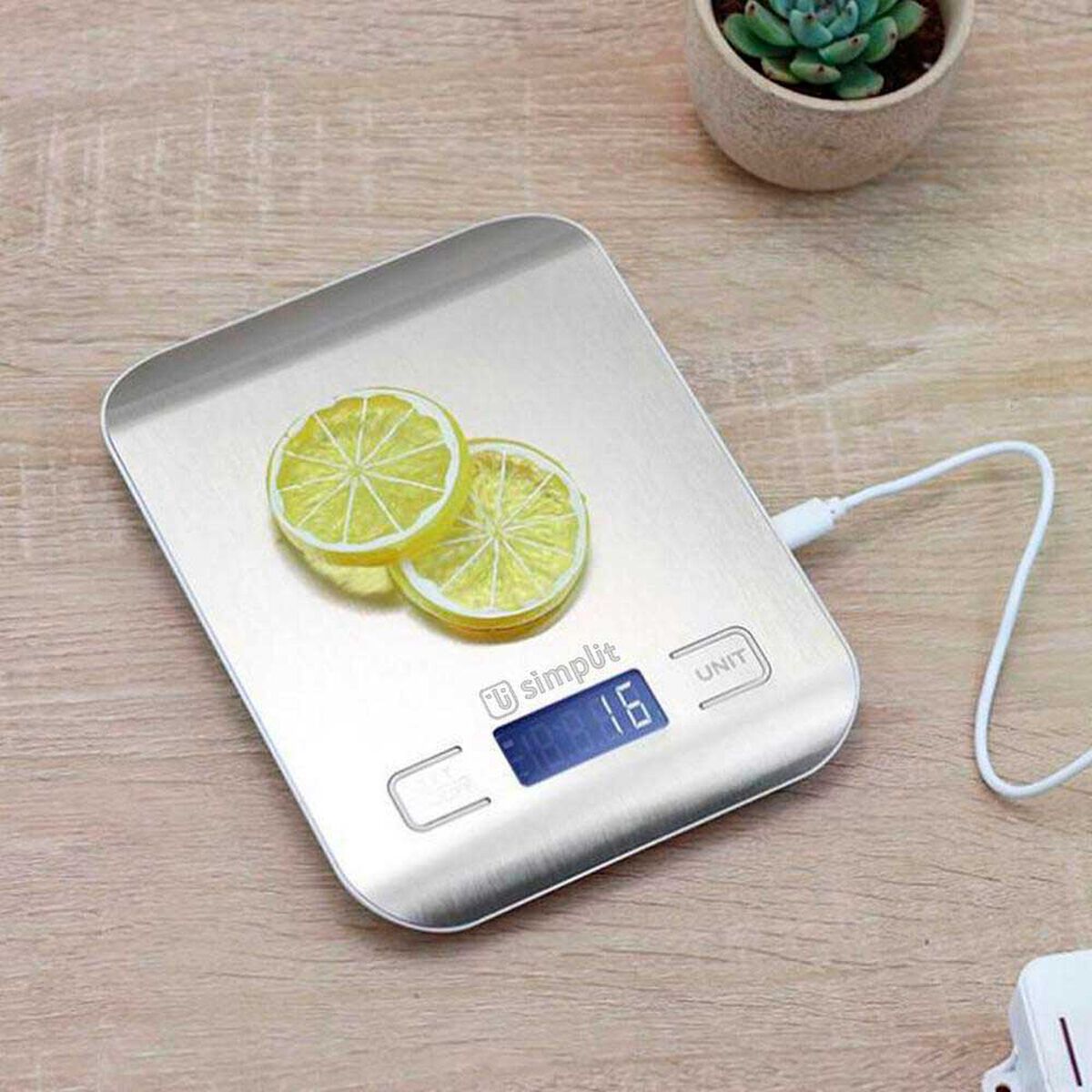 Balanza Digital Simplit Plateado