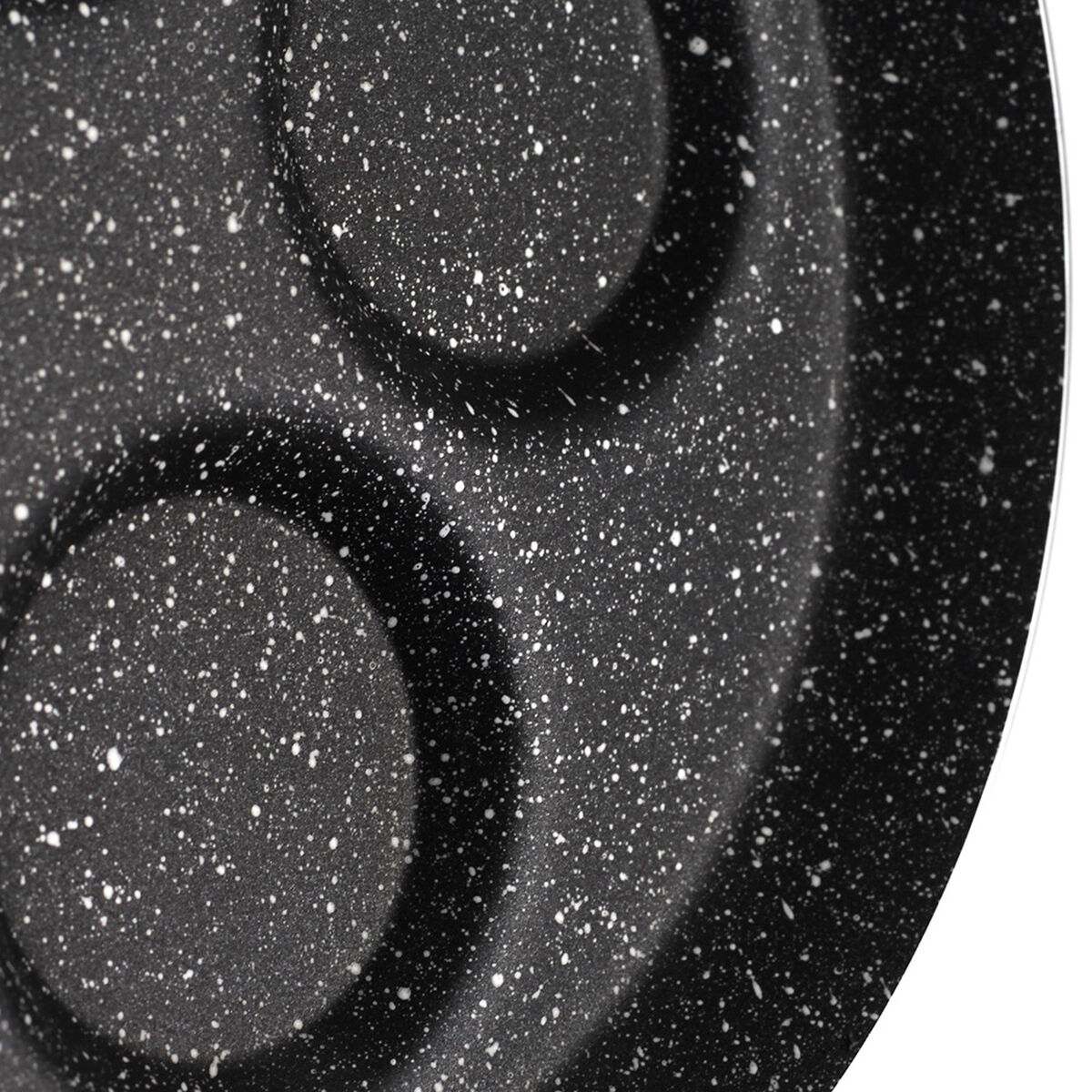 Sartén  Huevera Aluminio Marmicoc Spring Negro 24 Cm