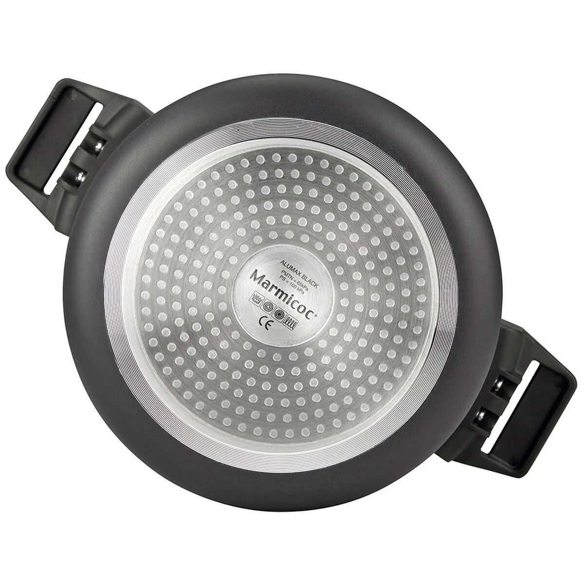 Olla a Presión Aluminio Marmicoc Black 6 Lt
