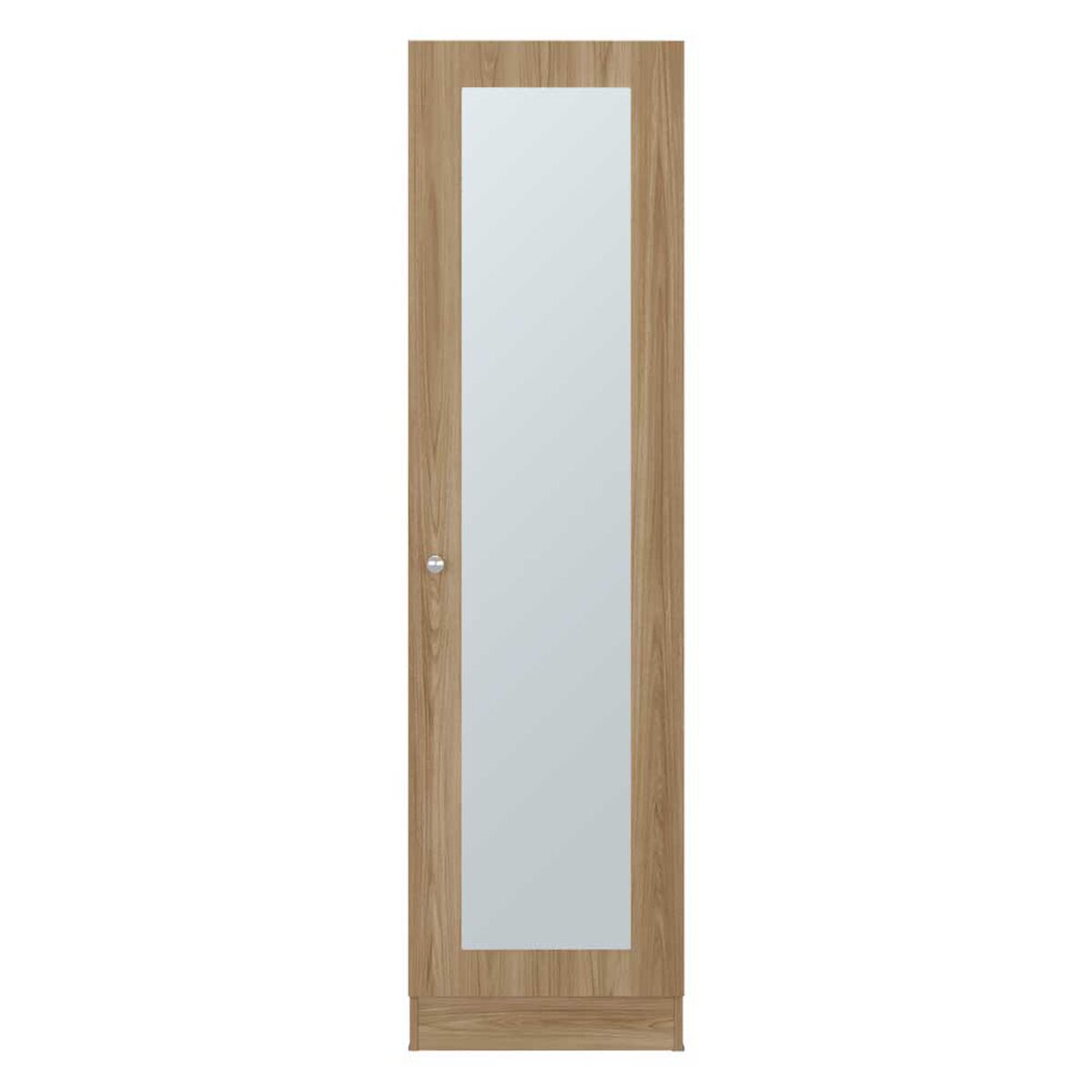 Closet Praga 1 Puerta Con Espejo Fresno 180,1X49,1X30,2 Cm